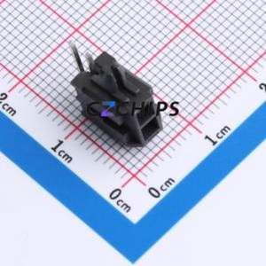 W300220KC-2PB2123 Wire-to-Board Pin Header Bent Lead Through Hole,P=3mm Connector 2x1P 3mm Right Angle Insert Micro-Fit (MX 3.0) - Product Image 1