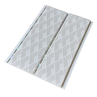 Panneau de plafond en PVC moderne 25cm 30cm ligne argentée et dorée blanc pur imperméable pour la décoration de chambre à coucher et de salle de bain