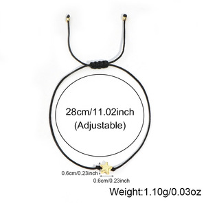 Hot Bán Handmade Có Thể Điều Chỉnh Đính Cườm Vòng Đeo Tay Sao Quyến Rũ Đầy Màu Sắc Chuỗi Dây Cho Phụ Nữ Cô Gái Tình Bạn Đồ Trang Sức-Hợp Kim - Product Image 3