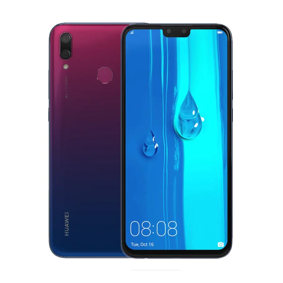 wholesale Huawei Y9 2019 Dual Card 6.5 Inch 4G LTE global Rom mobile phones second hand huawei phones phone android