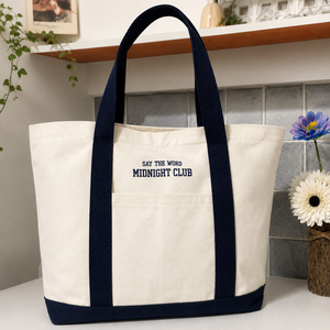 Customized Multi-Pocket Cotton Tote Bag <b>Large</b> Capacity Washable Custom Embroidery Logo Canvas Tote Bag - Product Image 1