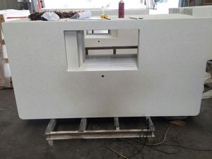Lấp lánh pha lê trắng đá thạch anh bàn bếp - Product Image 2