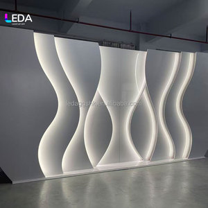 2026 New Design Wedding Luxury LED <b>Backdrop</b> Light White Acrylic Background <b>Stand</b> Stage Decoration Party Event <b>Backdrop</b> - Product Image 2