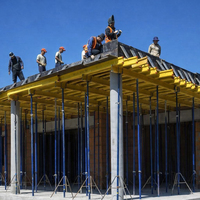 Système de coffrage pour poutres en bois H20 haute résistance, avec table de dépose rapide pour la construction en béton
