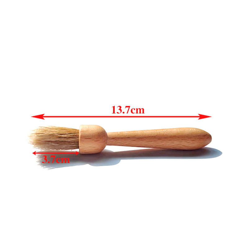 Type B wooden handle boar bristle brush