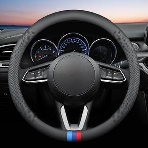 Salida <span class=keywords><strong>de</strong></span> fábrica al por mayor universal antideslizante <span class=keywords><strong>de</strong></span> seguridad <span class=keywords><strong>de</strong></span> <span class=keywords><strong>cuero</strong></span> suave cubierta del <span class=keywords><strong>volante</strong></span> del coche para Tesla modelo S - Product Image 4