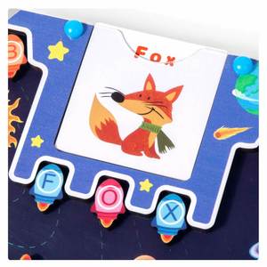Jeu de puzzle magnétique pour développer la motricité fine des tout-petits, cadeau idéal, activité sensorielle, jeu spatial, labyrinthe d'alphabet - Product Image 4