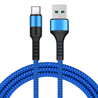 Câble USB-C tressé en nylon rapide ORPHIE 5A de haute qualité avec conducteur en cuivre pur 1M-3M pour appareils Android, ordinateurs et imprimantes