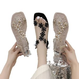 Women <strong>Flat</strong> Sandals Slip on Summer Open Toe Braided <strong>Slingback</strong> <strong>Shoes</strong> - Product Image 2