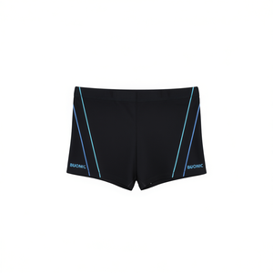 Pantalones cortos de baño para mujer Buonic, color negro con rayas azules, tallas M, L, XL, XXL, para actividades en la playa - Product Image 1