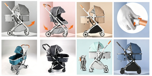 Vente en gros de poussettes pour bébés à 4 roues, poussettes pour poupées réglables, poussettes personnalisées pour bébés - Product Image 6