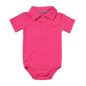 Polo de bebé con logo personalizado, multicolor, de seda de leche doblemente pulida, elegante, sin mangas, de poliéster/algodón, para verano. - Product Image 5