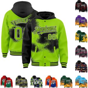 เสื้อแจ็คเก็ต Letterman แบบกำหนดเอง น้ำหนักเบา อุ่นสบาย สไตล์เบสบอล ปักโลโก้ ยูนิเซ็กส์ ไซส์ S-5XL ผ้าฟลีซระบายอากาศดี เหมาะสำหรับฤดูใบไม้ร่วง - Product Image 3