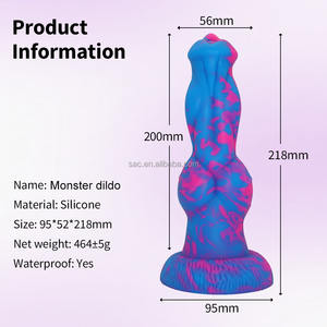SacKnove Bestseller Frauen Lustig Groß Extra Dick Super Realistisch Echtes Haut gefühl Alien Penis Enorme Erweitern Anal schraube Dildo - Product Image 4