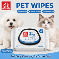 Lingettes de toilettage pour animaux de compagnie, nettoyage des yeux, des oreilles et des pattes, biodégradables, sans alcool, pour chiens et chats, fourniture d'usine, emballage personnalisé