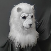 Nouveau Masque de Lion Deluxe Amusant et Réaliste, Masque de Fête Intégral, Nouveauté, Masque de Cosplay Animal Sauvage pour Halloween, pour Adulte