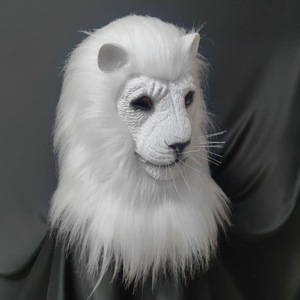 Nueva Máscara de León de Lujo, Divertida y Realista, Máscara de Cabeza Completa para Fiestas, Disfraz de Animal Salvaje para Cosplay, Máscara de Halloween para Adultos - Product Image 2