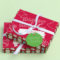 Design personnalisé coloré réveillon de noël biscuits pâtisserie bonbons boîte cadeau boîte d'emballage de décoration de noël