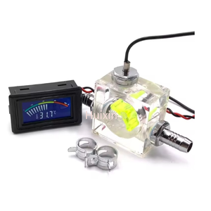 用于液体冷却器的带发光二极管显示屏的热耐用三路流量计温度计 - Product Image 1