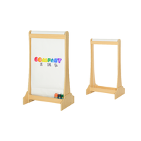Meubles de classe en bois Montessori modernes pour l'école maternelle, ensemble table et chaise avec chevalet pour l'école et la garderie