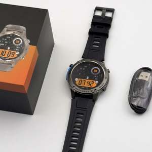 新型DM58 GPSアウトドアスポーツスマートウォッチ AMOLED BT通話 50M防水 心拍数トラッカー コンパス-モーション スマートウォッチ - Product Image 6