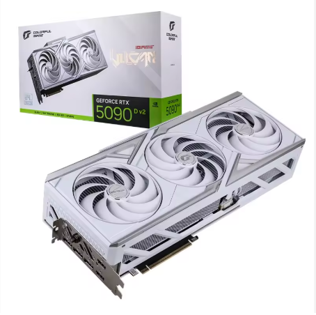 New COLORFUL IGame RTX 5090 D V2 Vulcan W OC 24GB 512 Bit PCIe 5.0 GPU Fan Desktop MXM Video Card