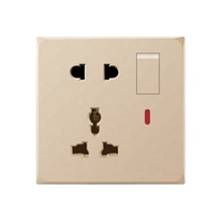 Prise standard universelle populaire prise de commutateur mural électrique avec port USB et voyant lumineux pour la maison