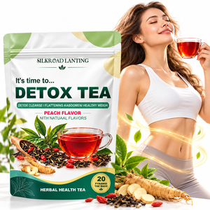 Private Label Slimming Detox <b>Tea</b> Custom Blend Peach Flavor 20 Count Body Cleanse Metabolism Boost GMP Certified - Product Image 1