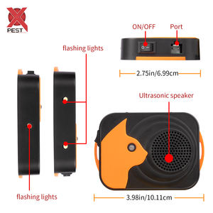 Répulsif à ultrasons pour rongeurs de voiture <span class=keywords><strong>Alarme</strong></span> sonore et stroboscopique LED pour 360 °   Protection des véhicules - Product Image 2