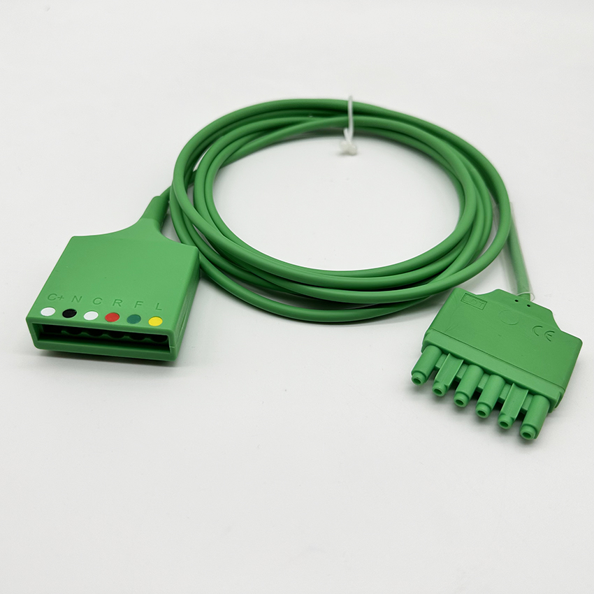 compatible Drager MS16256 Single-Pin ECG Extension Cable - 2m