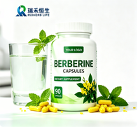 Capsules de berbérine pour marque privée – Complément alimentaire naturel à base de plantes pour l'adaptation quotidienne du corps et le maintien du bien-être
