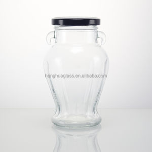 Frasco de Vidrio para Almacenamiento de Alimentos de Cocina de 280 ml, Diseño Personalizado a Precio de Fábrica, para Mermelada, Miel, Encurtidos y Salsas, con Tapa Metálica - Product Image 1