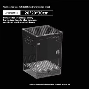 Kertenkele böcekler örümcekler ve diğer taşıyıcı türler için şeffaf akrilik Amphibian ve sürüngen üreme kafesi - Product Image 5