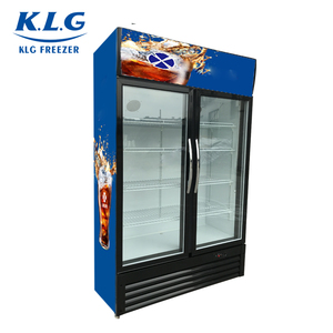 Réfrigérateur et congélateur de présentation pour supermarché, réfrigérateur vertical avec porte en verre et ventilateur de refroidissement automatique - Product Image 6