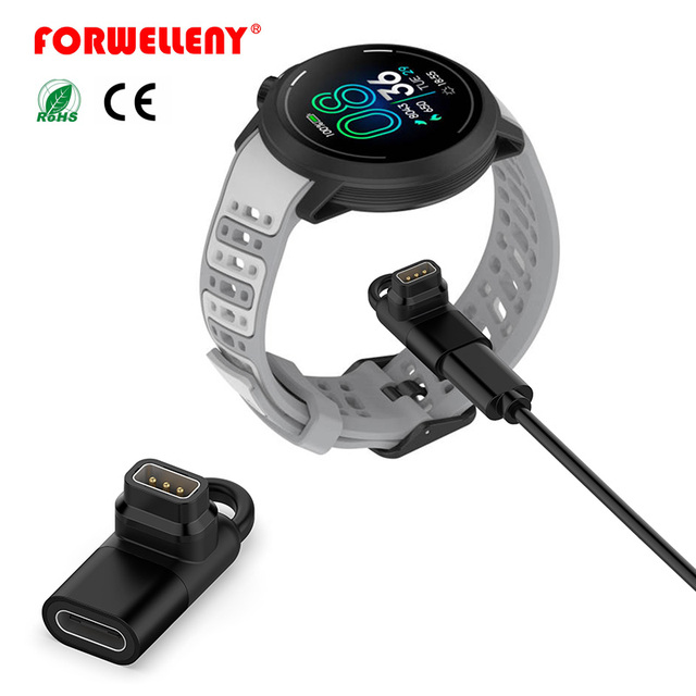 Forwelleny USB-C Charger Converter 5A Fast Charging Type-C Adapter for Coros Pace Pro Smartwatch TPE Metal No Cable Included
