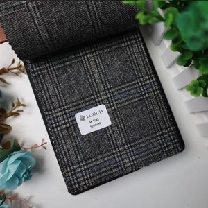 FLLL001 vente en gros 520gsm Plaid 100% <span class=keywords><strong>laine</strong></span> mérinos <span class=keywords><strong>tissu</strong></span> cachemire <span class=keywords><strong>pure</strong></span> <span class=keywords><strong>laine</strong></span> <span class=keywords><strong>tissu</strong></span> femmes sweat ensemble costumes manteau <span class=keywords><strong>tissu</strong></span> - Product Image 3