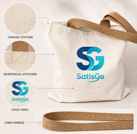 Sac de plage personnalisé grande capacité avec poignées en corde, fermeture éclair, logo personnalisé par transfert thermique, en toile pour les voyages et le shopping