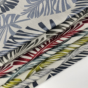 जैक्वार्ड कपड़े 100% पॉलिएस्टर वाटरप्रूफ सजावटी पत्ती डिजाइन यार्न-रंगे कपड़े घरेलू कपड़ा उपयोग के लिए - Product Image 1