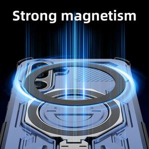 Armor Rugged Magnetic Cover quay lại Đối với Samsung S25/S24 Ultra/S25 cạnh chống sốc với vòng đứng sạc không dây - Product Image 4