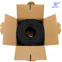 Cable de Red Ethernet Gigabit CAT6 UTP de Cobre Sólido con Aislamiento de PE de Alta Densidad, 0.54x4P, 4 Pares, 8 Núcleos, Estándar YD/T1019-2013