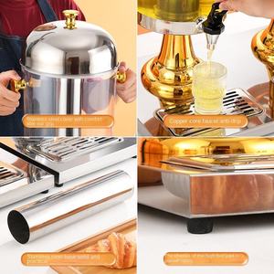 Distributeur de boissons en acrylique commercial avec 3 réservoirs pour matériel et équipements de restauration, buffet et <span class=keywords><strong>Corolla</strong></span>, distributeur de jus 8L / 16L - Product Image 5