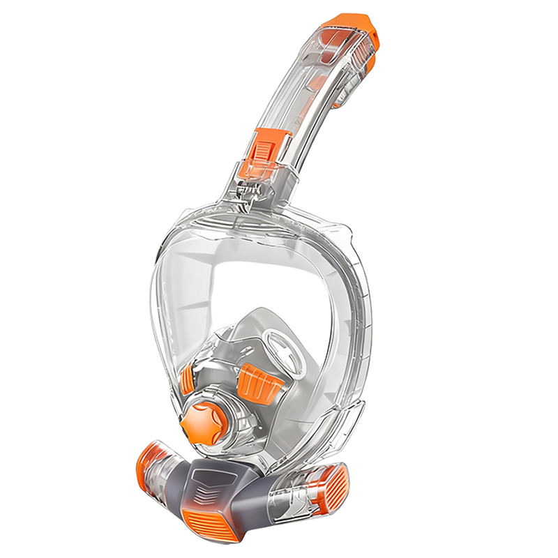 Maschera Da Snorkeling Integrale Antiappannamento Adulti | Vista 180° Con Boccaglio | Sicurezza CO2