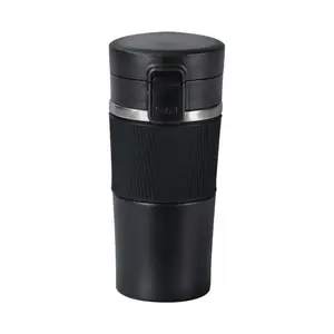 FX Factory Custom Logo Water Bottle Stainless Steel Thermos Tumbler With Tea Filter Vacuum Cup Flip Lid Travel Coffee Mug