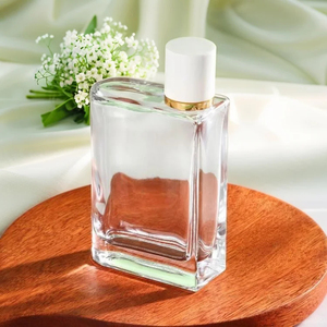 Flacon pulvérisateur cosmétique en verre à col serti, nouveau design avancé, 25 ml, 50 ml, 100 ml, pour huile et parfum, avec couvercle blanc - Product Image 2