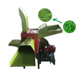 Hottest selling Diesel corn silage shredder cattle feed grass grinding machine for small poultry farm