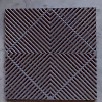 Dalles de sol emboîtables pour garage 400x400x18mm, grilles de rangement faciles pour lave-auto, tapis modulaire compact pour atelier automobile
