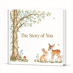 Custom Printed Baby Keepsake Book Scrapbook <strong>Photo</strong> <strong>Album</strong> Milestone Journal Hardcover Event Birth Memory Book for Baby Boys Girls - Product Image 1