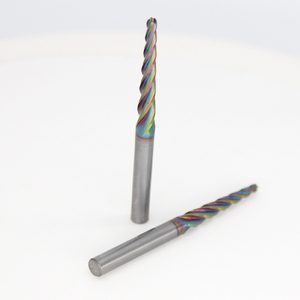 4mm 6mm 8mm Router bits <span class=keywords><strong>CNC</strong></span> côn gỗ kim loại phay tin altin OEM tùy chỉnh vonfram rắn Carbide bóng mũi thon cuối Mills - Product Image 2