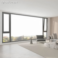 Ventanas Oscilobatientes de Aluminio de 1.8mm a Medida, Rotura de Puente Térmico, Triple Sellado, 35dB, Vista Panorámica, Proyectos de Construcción de Villas de Lujo