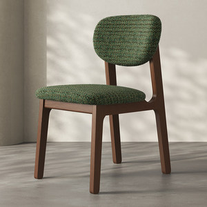 Silla de <span class=keywords><strong>Comedor</strong></span> Comercial de Madera Maciza Usada, Modelo XL, Respaldo Acolchado de Tela Suave, Diseño Simple y Lujoso para Restaurante y Sala de Estar - Product Image 3